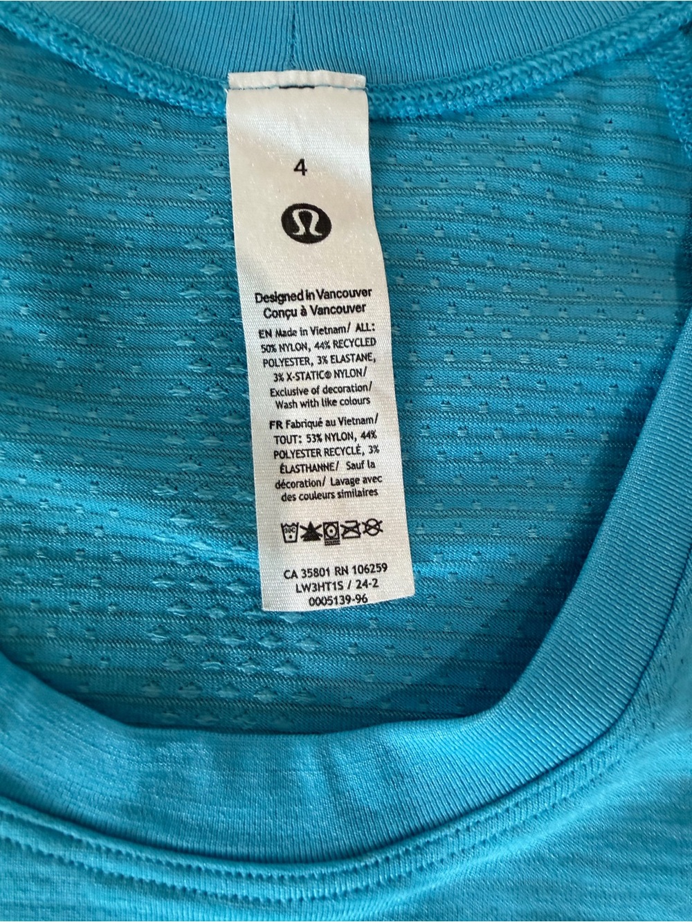 Lululemon athletica Bright blue Swiftly Short Sleeve Tee - Picture 3 of 3